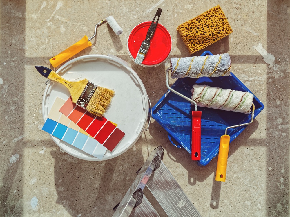 Surface preparation and caulking before painting